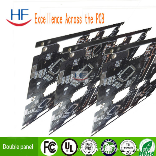 Double Copper Multilayer Assembly PCB with Black Printed Circuit Board